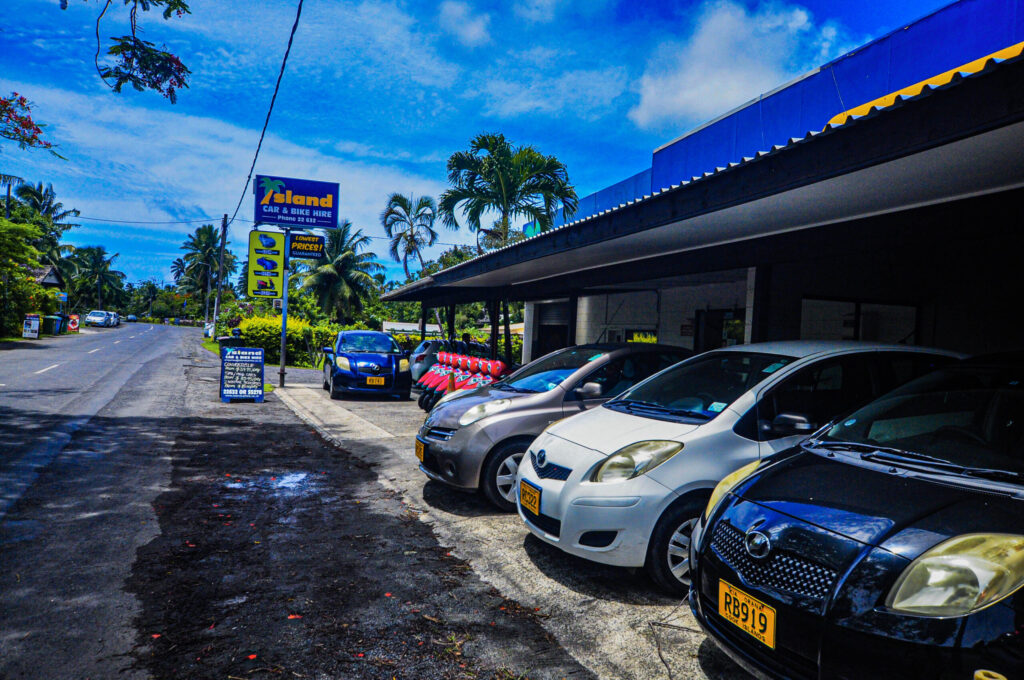 Car rental icbh office arorangi branch angled view