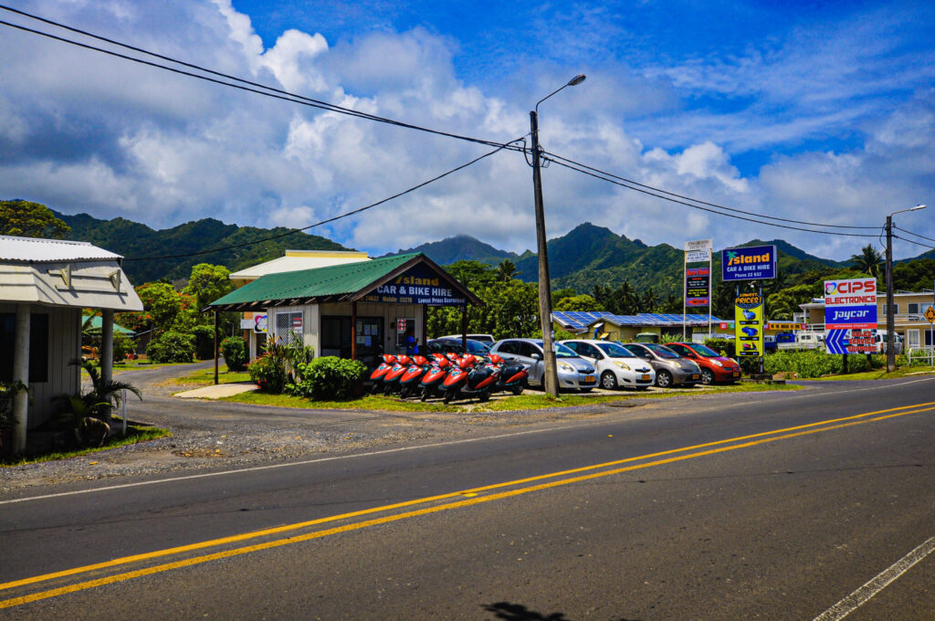 Rental car icbh parking avarua